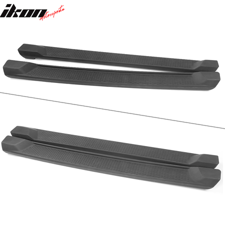 Fits 18-24 Jeep Wrangler JL 4DR Factory Style Textured Black Running Boards