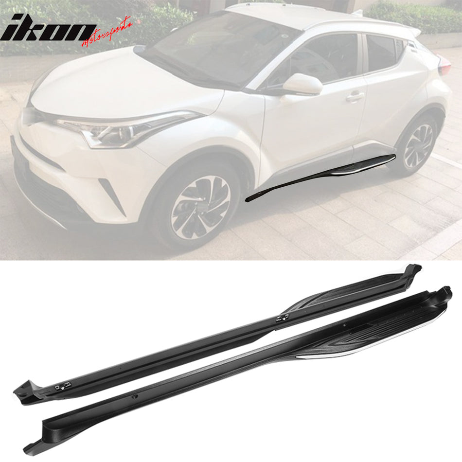 2018-2022 Toyota C-HR OE Style Black Silver Running Boards Aluminum