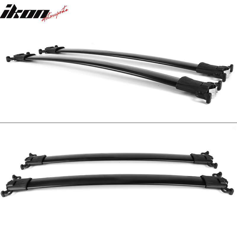 Fits 10-17 Chevy Equinox GMC Terrain Factory Style Top Roof Rack Cross Bar Black