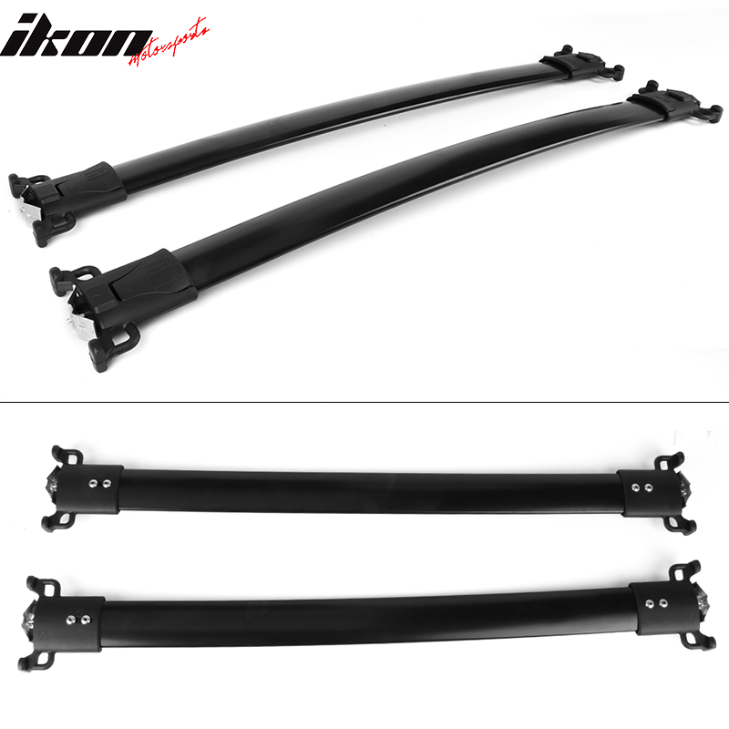 Fits 10-17 Chevy Equinox GMC Terrain Factory Style Top Roof Rack Cross Bar Black