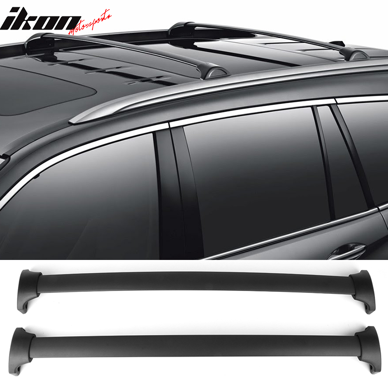 2016-2022 Honda Pilot OE Style Black Roof Rack Cross Bar Aluminum