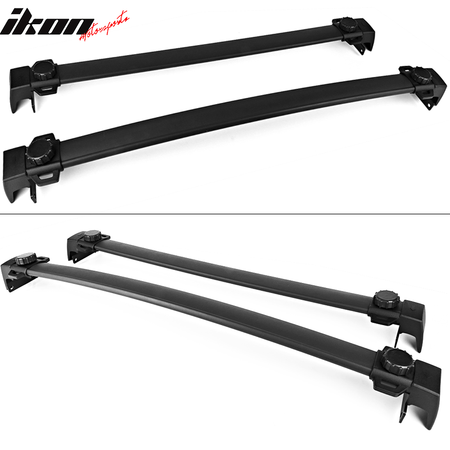 Fits 17-23 Jeep Compass Factory Style Top Roof Rack Cross Bar Pair Black