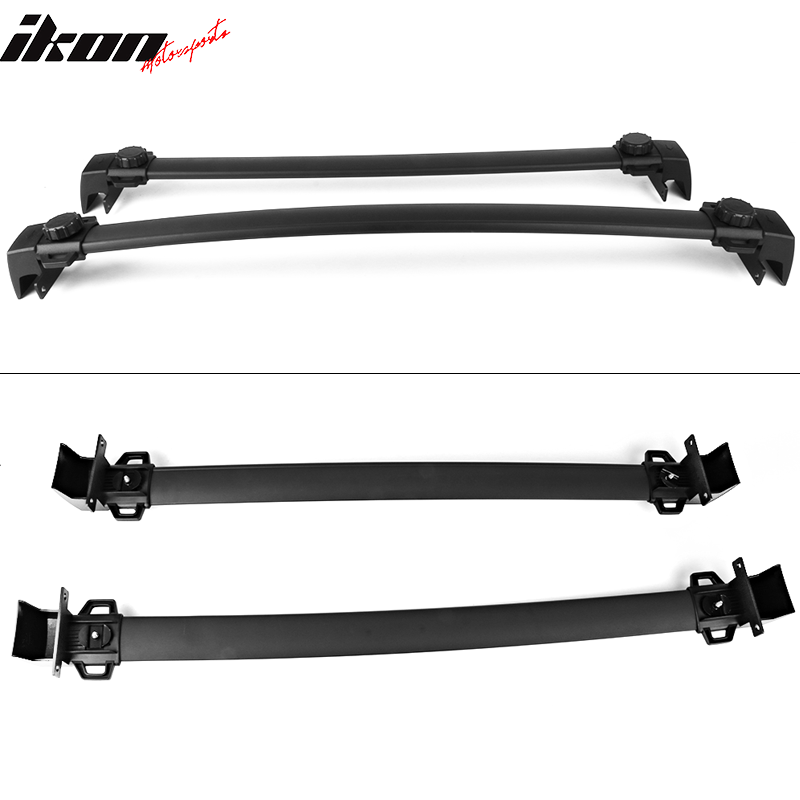 Fits 17-23 Jeep Compass Factory Style Top Roof Rack Cross Bar Pair Black