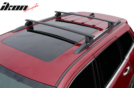 Fits 11-22 Grand Cherokee WK Aluminum Roof Rack Rail Luggage Carrier Cross Bars