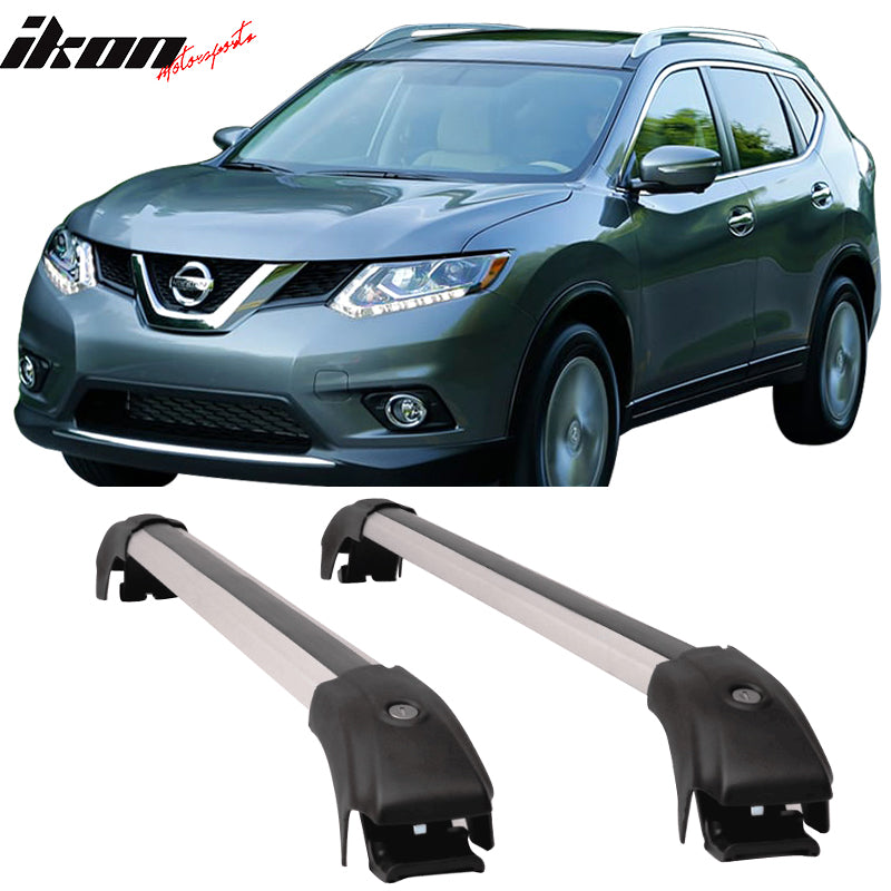 2014-2020 Nissan Rogue OE Luxury Black Roof Rack Cross Bar Aluminum