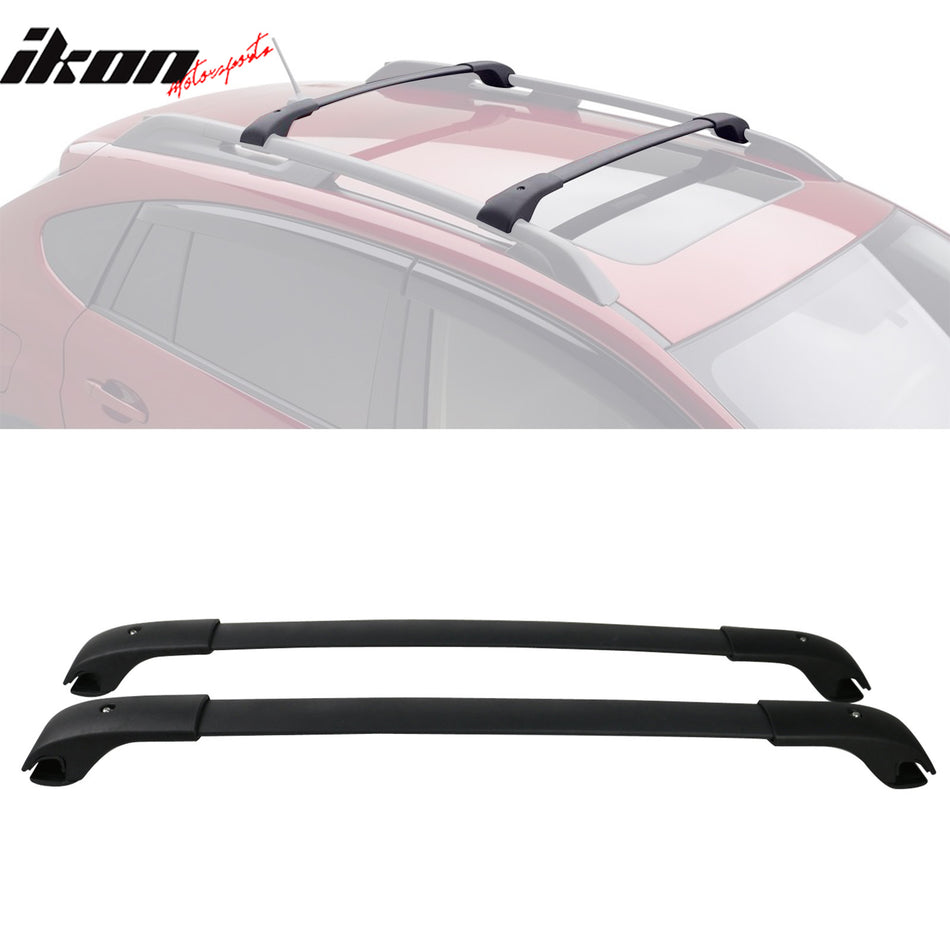 2012-2016 Subaru Impreza XV Crosstrek Unpainted Black Roof Rack Cross