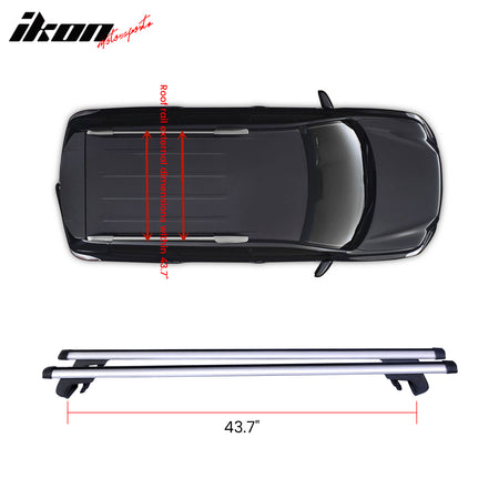 Roof Rack Universal Top Cargo Luggage Carrier Cross Bar Aluminum Anti-theft Lock