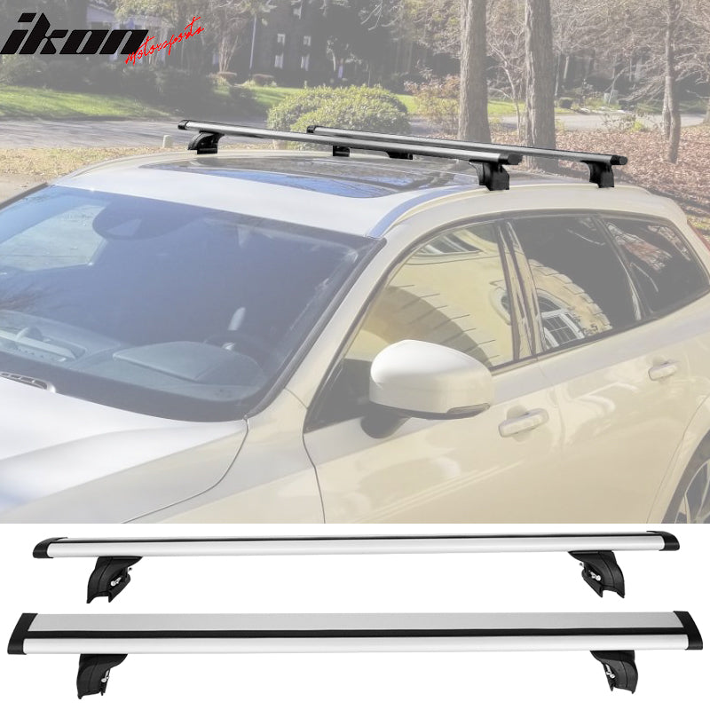 2008+ Audi Q5 06 Q7 2016+ X1 SUV 2PCS 47" Cross Bar Rail Cargo Carrier