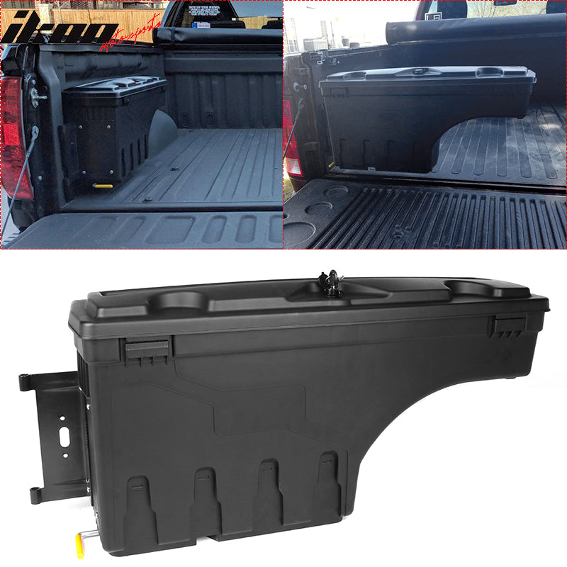 2007-2019 Toyota Tundra Black Truck Bed Storage Box Driver Side ABS