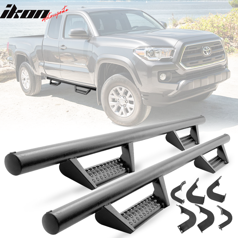 2005-2022 Toyota Tacoma Access Cab BCK Style Black Running Boards