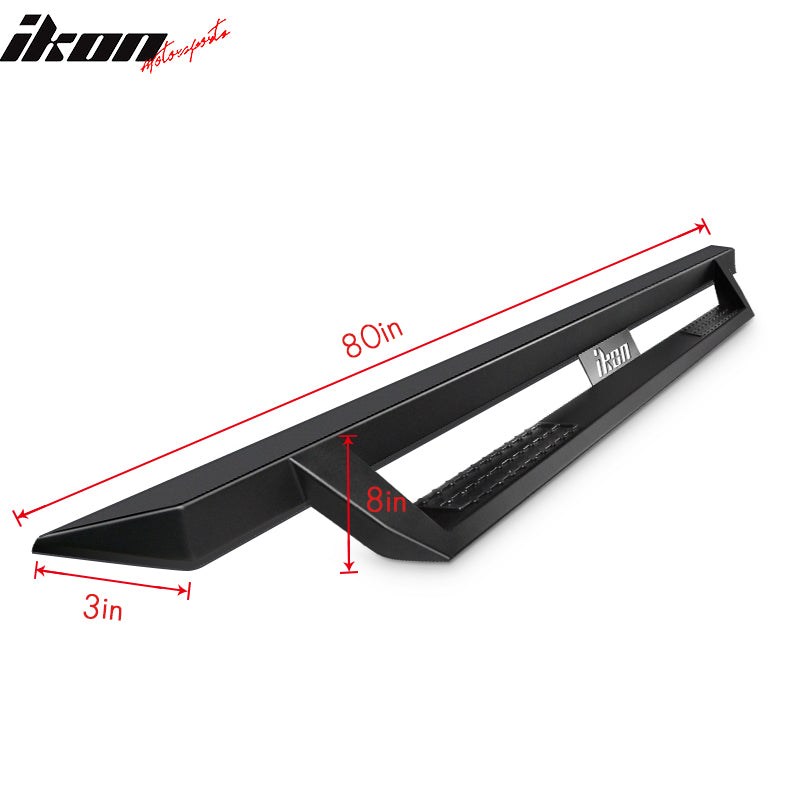 Fits 07-18 Chevy Silverado GMC Sierra Extended Cab IKON V1 Style Running Boards