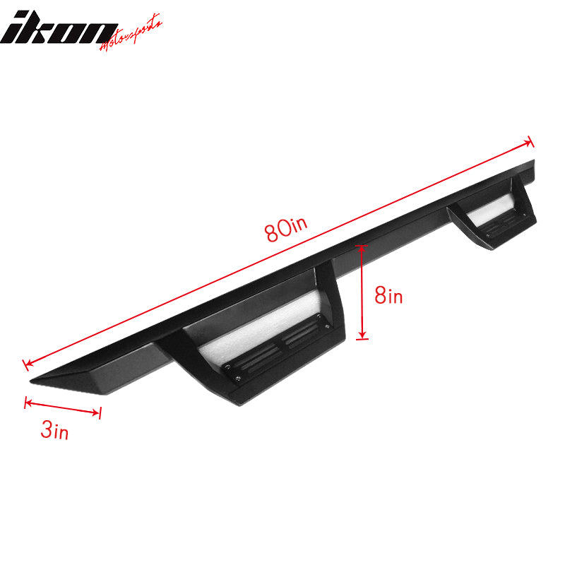 Fits 07-18 Chevy Silverado GMC Sierra Extended Cab IKON V2 Style Running Boards