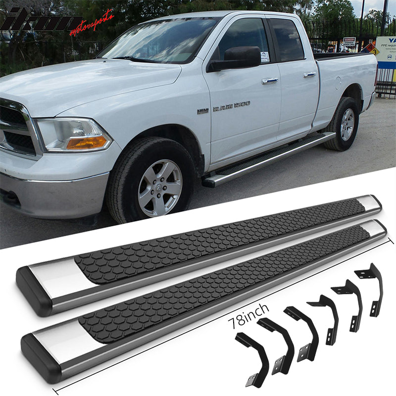 2009-2023 Dodge Ram 1500 Quad Cab 78 Inch SS 2PCS Side Running Board