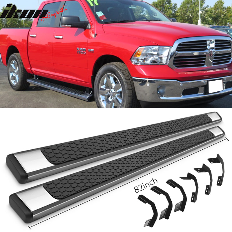 2009-2023 Dodge Ram 1500 2500 Crew Cab OE Chrome Running Boards Steel