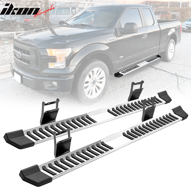 Fits 15-20 Ford F150 Super Cab V Style Running Boards Side Step Bar