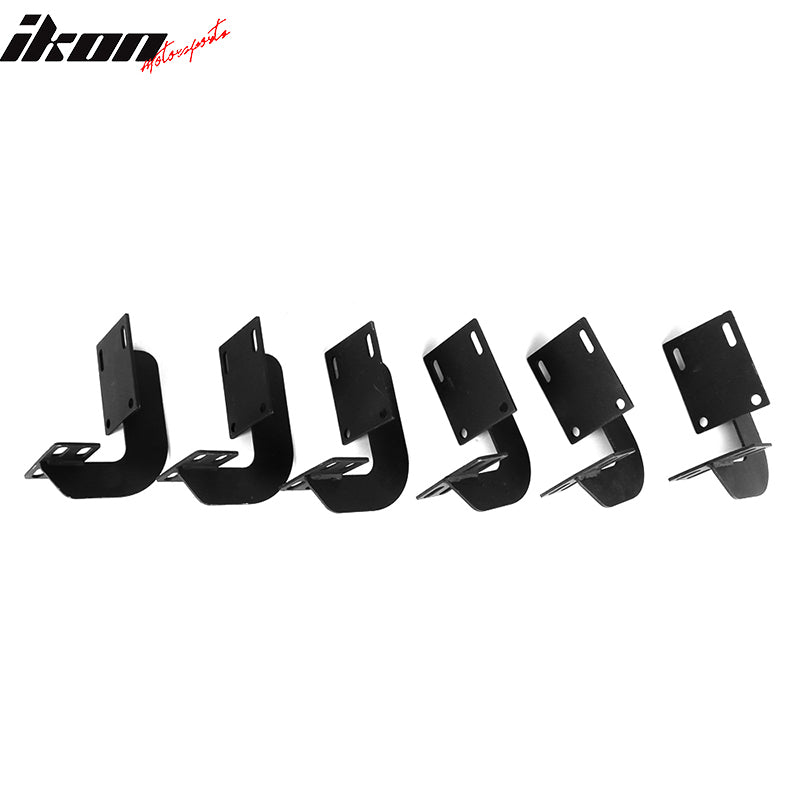 Fits 99-16 Ford F250 Superduty Crew Cab IKON V2 Style Running Boards Black