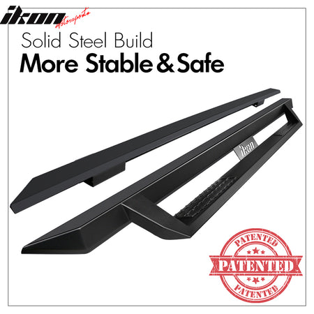 Fits 09-23 Dodge Ram 1500 10-18 2500 3500 Crew Cab IKON V1 Style Running Boards