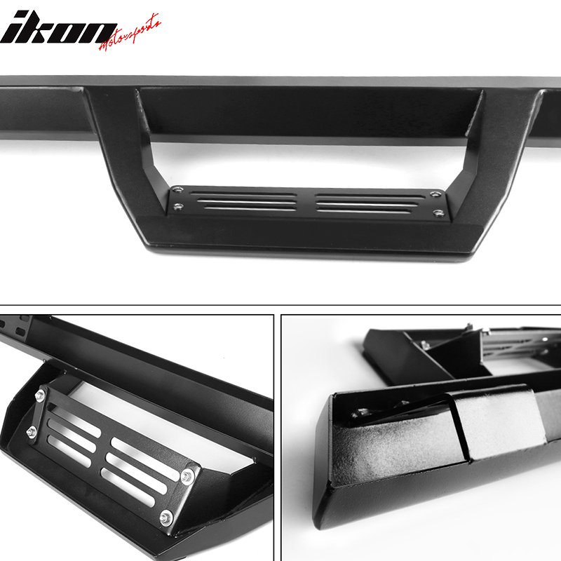 Fits 09-23 Dodge Ram 1500 10-18 2500 3500 Quad Cab IKON V2 Style Running Boards