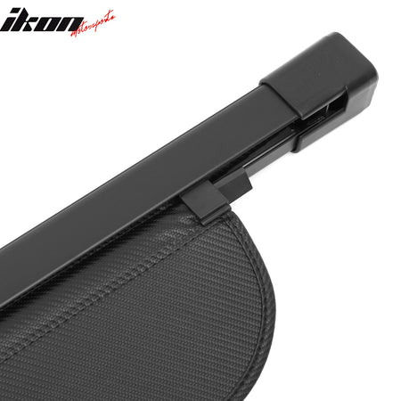 Fits 17-25 Audi Q7 SQ7 Carbon Fiber Print Retractable Cargo Cover Luggage Shade