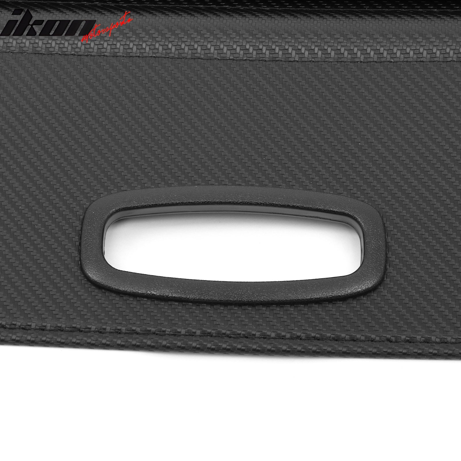 Fits 17-25 Audi Q7 SQ7 Carbon Fiber Print Retractable Cargo Cover Luggage Shade