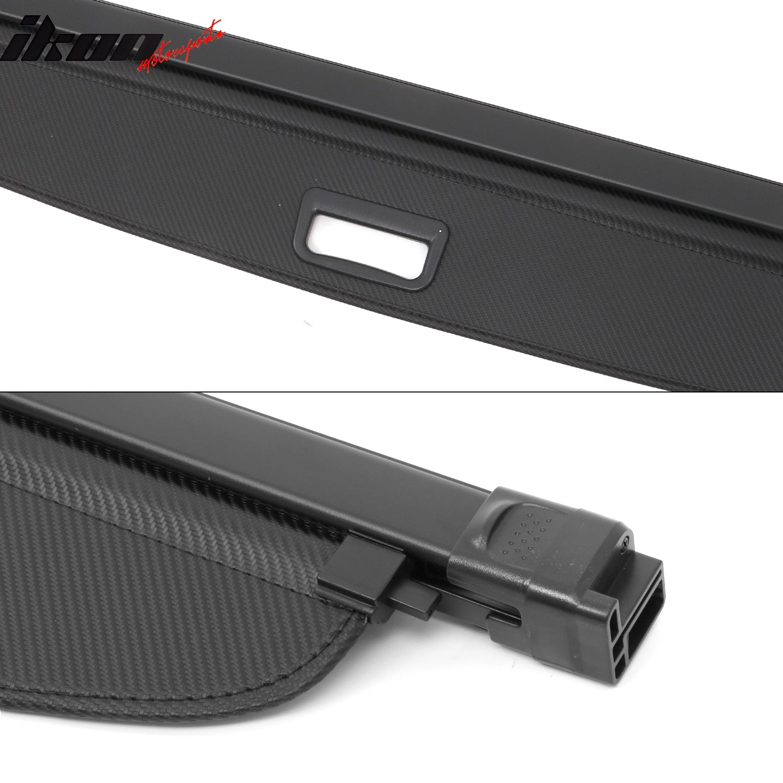 Fits 19-25 BMW X5 G05 & X5M F95 Carbon Fiber Print Retractable Rear Cargo Cover