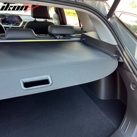 Fits 24 Chevrolet Trax Retractable Rear Trunk Cargo Luggage Cover Canvas Black