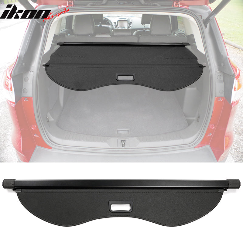 2013-2019 Ford Escape 4DR Black Rear Cargo Cover PVC Aluminum Rod