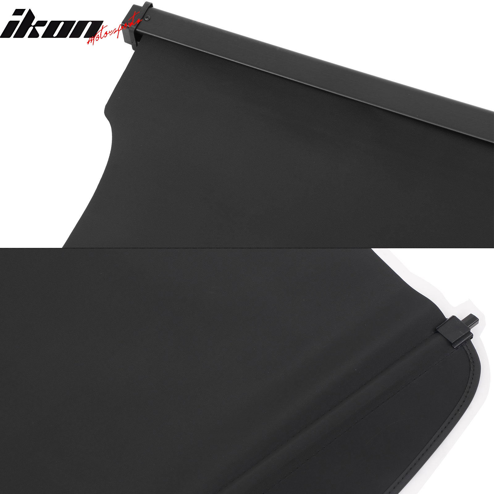 Fits 20-24 Ford Escape Retractable Rear Trunk Cargo Luggage Cover Canvas Black