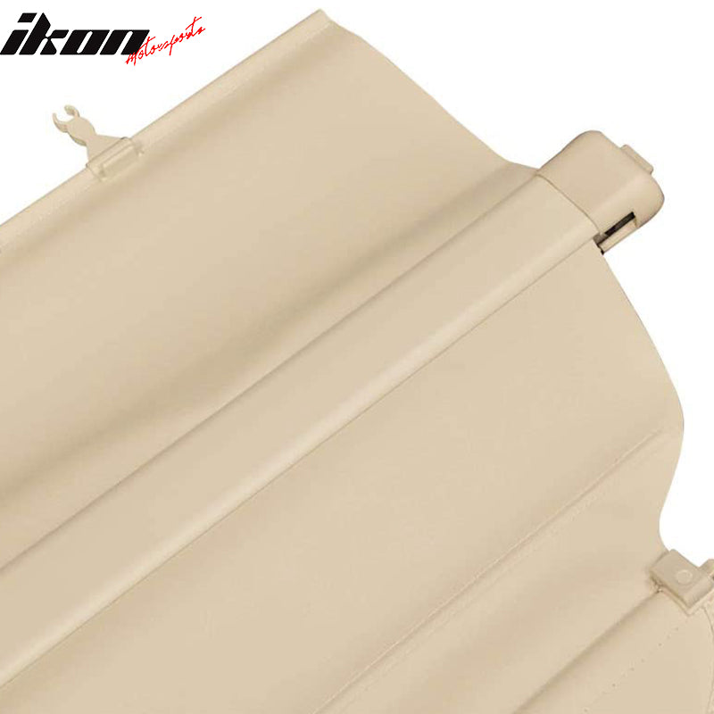 IKON MOTORSPORTS Cargo Cover Compatible With 2007-2011 Honda CRV, Factory Style Retractable Rear Security Trunk Cover