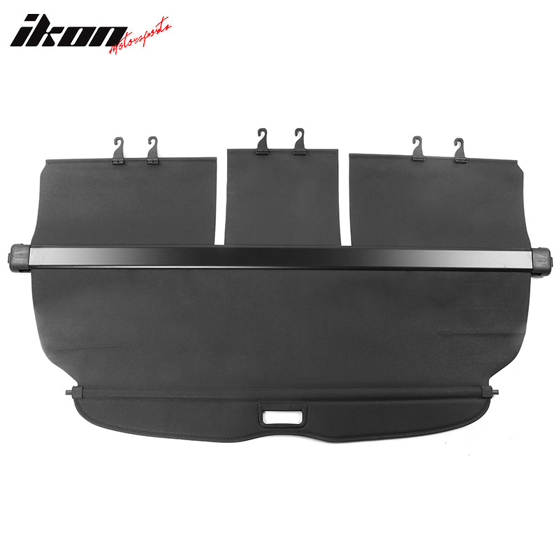 IKON MOTORSPORTS Cargo Cover Compatible With 2007-2011 Honda CRV, Factory Style Retractable Rear Security Trunk Cover