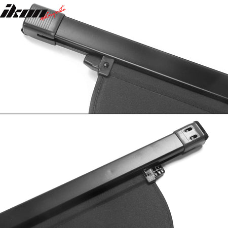 Fits 17-22 Honda CRV Tonneau Cargo Shade Cover Black - Vinly+Aluminum Rod