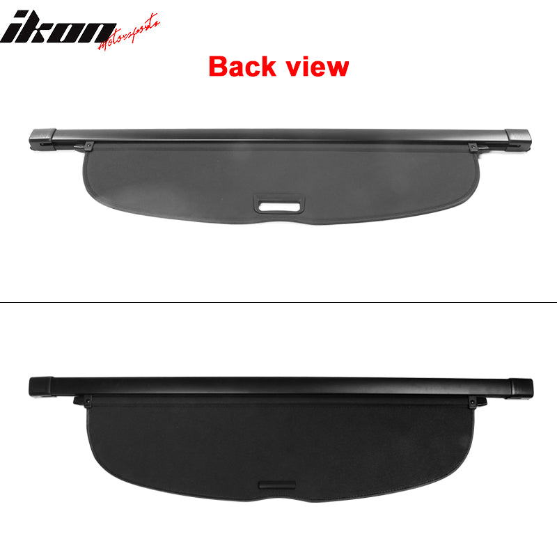 Fits 17-22 Honda CRV Tonneau Cargo Shade Cover Black - Vinly+Aluminum Rod