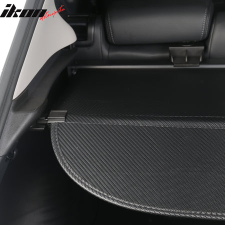 Fits 23-24 Honda HR-V HRV Retractable Rear Trunk Cargo Cover Carbon Fiber Print