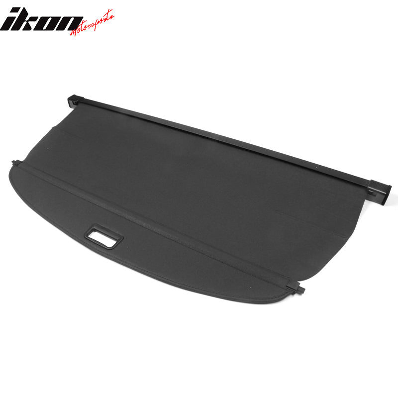 IKON MOTORSPORTS, Rear Cargo Cover Compatible With 2016-2021 Hyundai Tucson, Retractable Rear Trunk Security Cargo Cover, 2017 2018 2019 2020