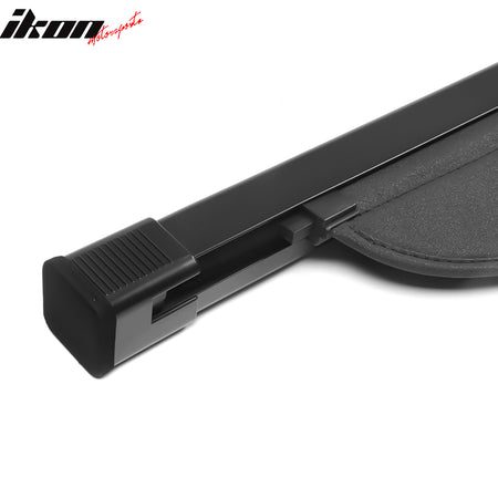 IKON MOTORSPORTS, Rear Cargo Cover Compatible With 2016-2021 Hyundai Tucson, Retractable Rear Trunk Security Cargo Cover, 2017 2018 2019 2020