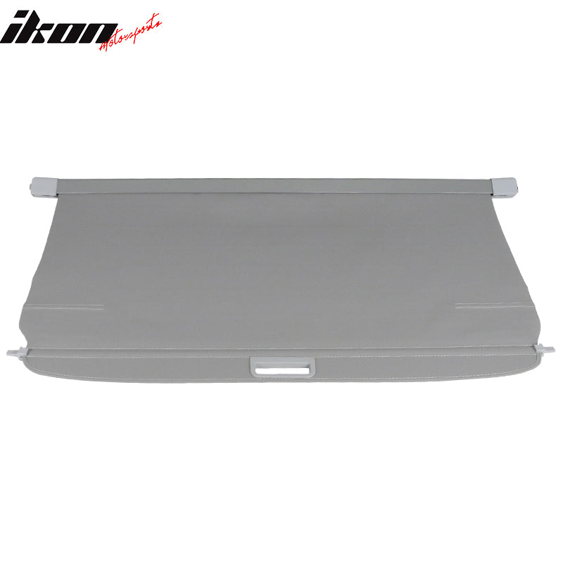 IKON MOTORSPORTS, Cargo Cover Compatible With 2007-2017 Jeep Compass & Patrior, Security Tonneau Cover Retractable, 2008 2009 2010 2011 2012 2013 2014 2015 2016