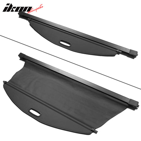 Fits 19-23 Jeep Cherokee Tonneau Cargo Shade Cover Black Vinly+Aluminum Rod