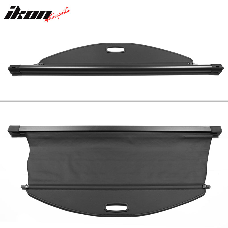 Fits 19-23 Jeep Cherokee Tonneau Cargo Shade Cover Black Vinly+Aluminum Rod