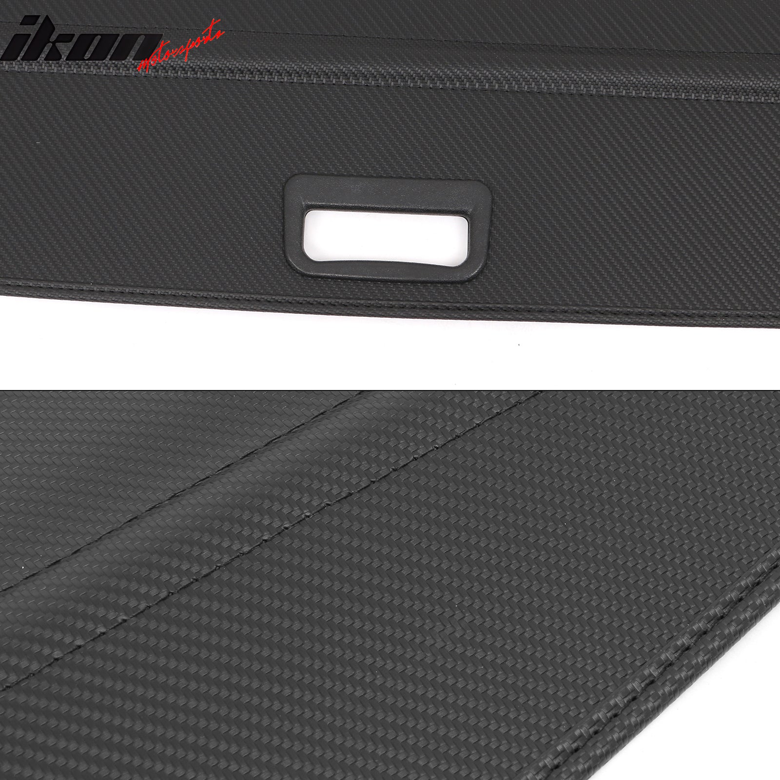 Fits 22-24 Kia EV6 Retractable Rear Trunk Cargo Cover Shade Carbon Fiber Print