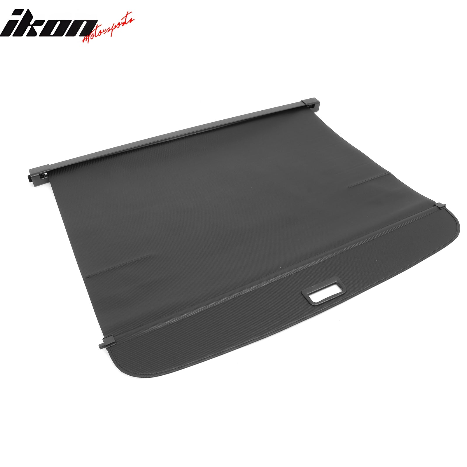 IKON MOTORSPORTS, Rear Cargo Cover Compatible With 2024-2025 Lincoln Nautilus, Retractable Rear Trunk Security Cargo Cover Luggage Shade Carbon Fiber Print