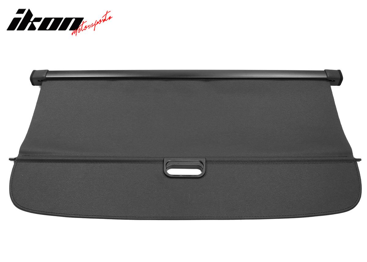 IKON MOTORSPORTS, Cargo Cover Compatible With 2016-2022 Lexus RX350 RX450h All Models, PVC & Aluminum Rod Black Security Rear Trunk Cover Security Retractable Shield, 2017 2018 2019 2020 2021