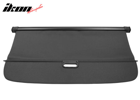 IKON MOTORSPORTS, Cargo Cover Compatible With 2016-2022 Lexus RX350 RX450h All Models, PVC & Aluminum Rod Black Security Rear Trunk Cover Security Retractable Shield, 2017 2018 2019 2020 2021