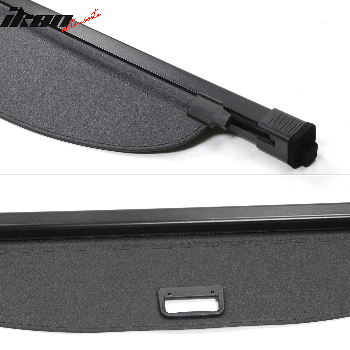 Fits 21-24 Nissan Rogue Black Rear Trunk Security Tonneau Cargo Shade Cover PVC