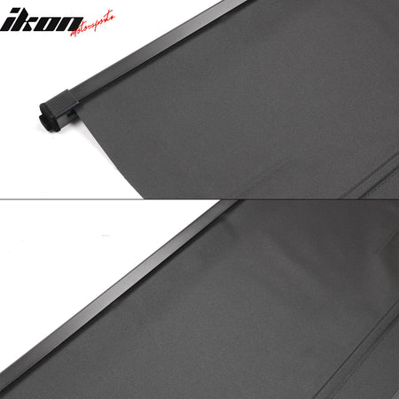 Fits 21-24 Nissan Rogue Black Rear Trunk Security Tonneau Cargo Shade Cover PVC