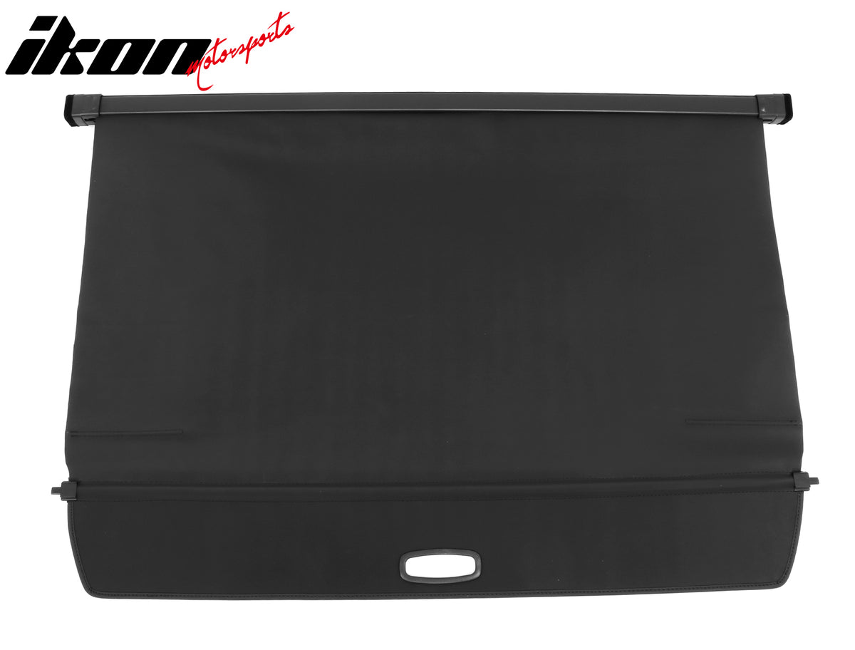 Fits 22-24 Rivian R1S Retractable Rear Trunk Cargo Luggage Cover Canvas Black