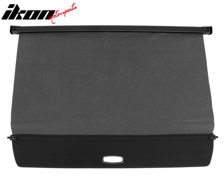 Fits 22-24 Rivian R1S Retractable Rear Trunk Cargo Luggage Cover Canvas Black