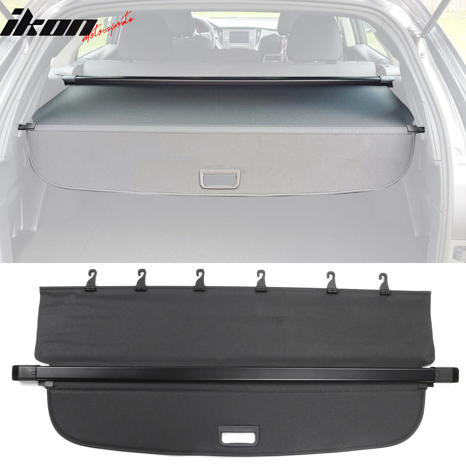 2020-2024 Subaru Outback Black Trunk Cargo Cover PVC Aluminum Rod