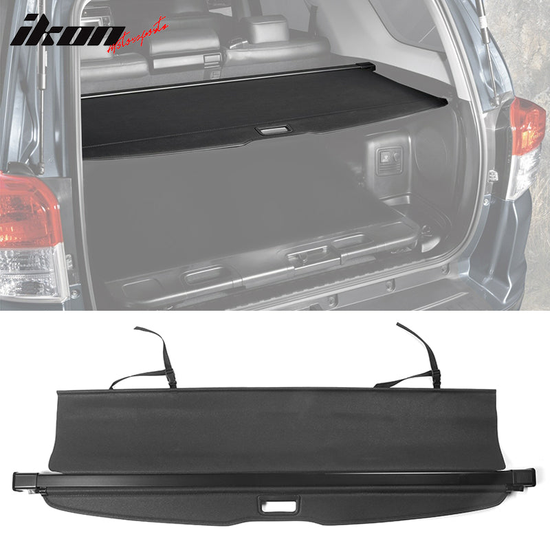 2010-2023 Toyota 4Runner Black Tonneau Cover Vinly Aluminum Rod