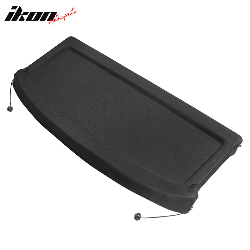 IKON MOTORSPORTS, Cargo Cover Board Compatible With 2015-2020 Volkswagen Golf 7, Black Non Retractable Rear Tonneau Security Shield Shade, 2016 2017 2018 2019