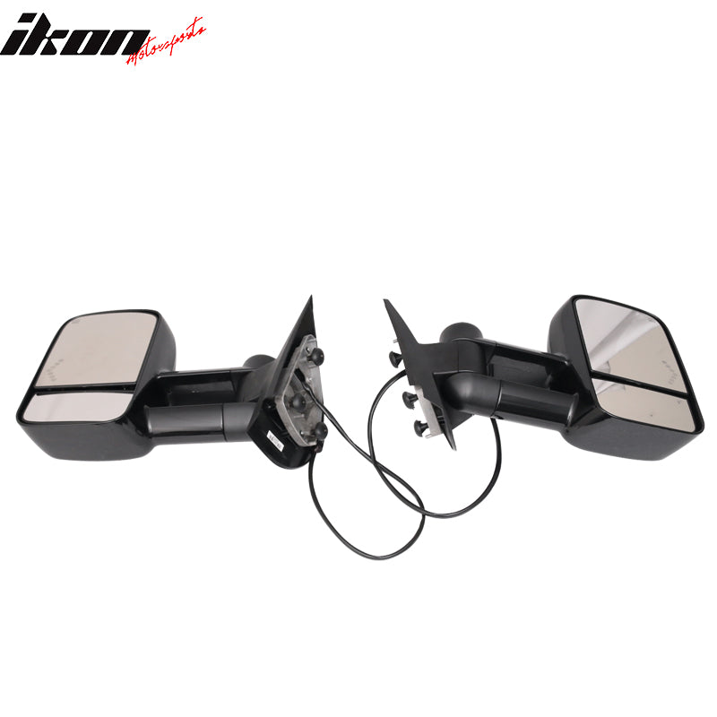 Fits 07-14 Silverado Sierra Towing Mirrors Power Heated Signal Arrow Light 2PC